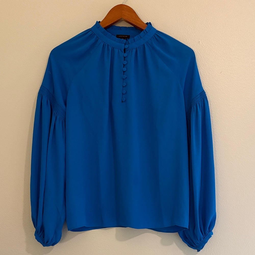 **SOLD** Ann Taylor Blue Blouse